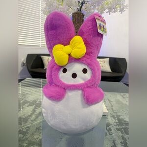 Sanrio My Melody Plush - Bright Pink with Yellow Bow
